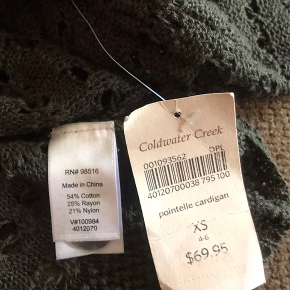 New XS Coldwater Creek sweater - Picture 4 of 4
